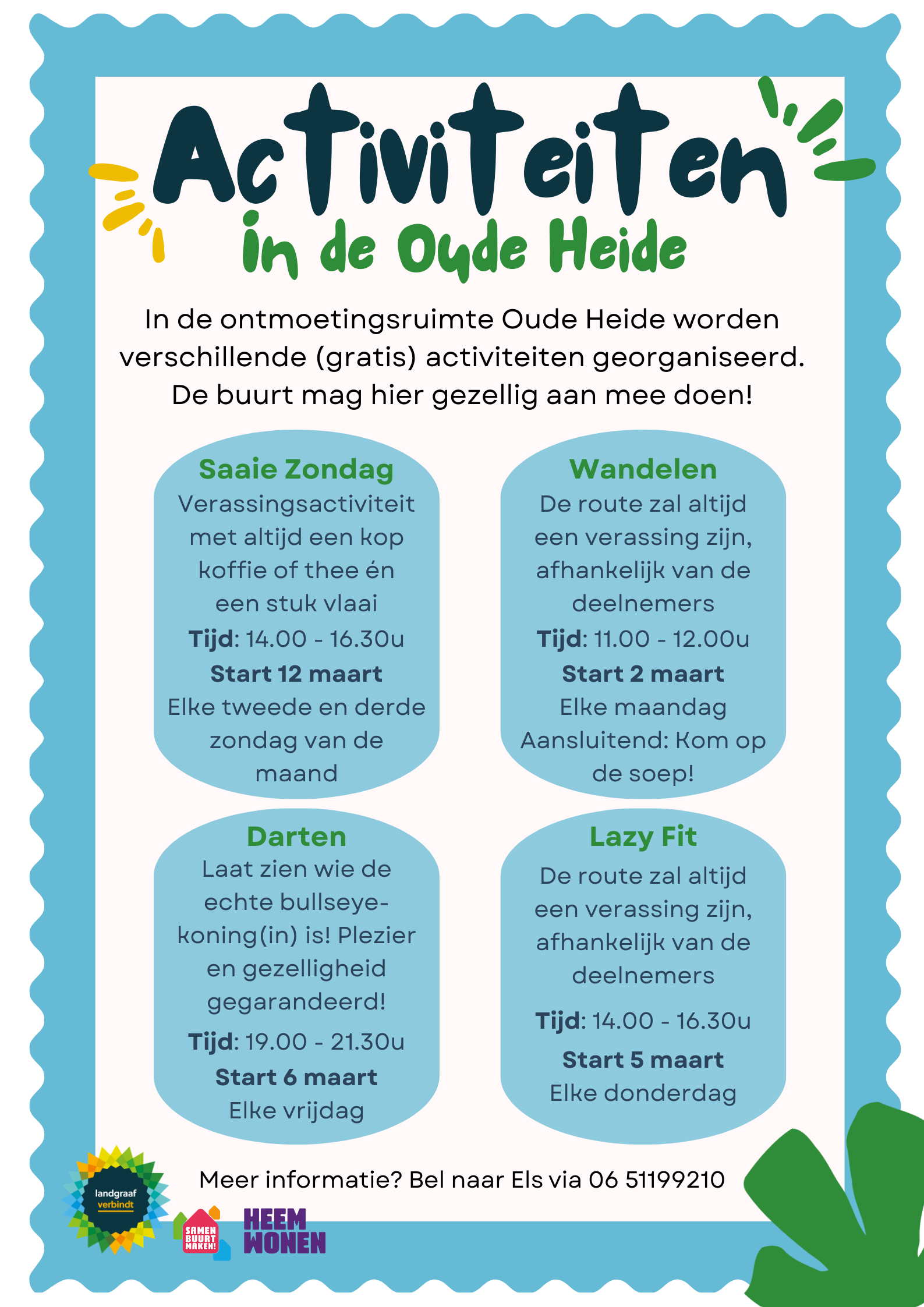 Activiteiten in de Oude Heide